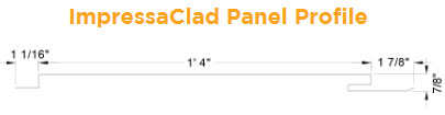 impressaclad wall panel profile